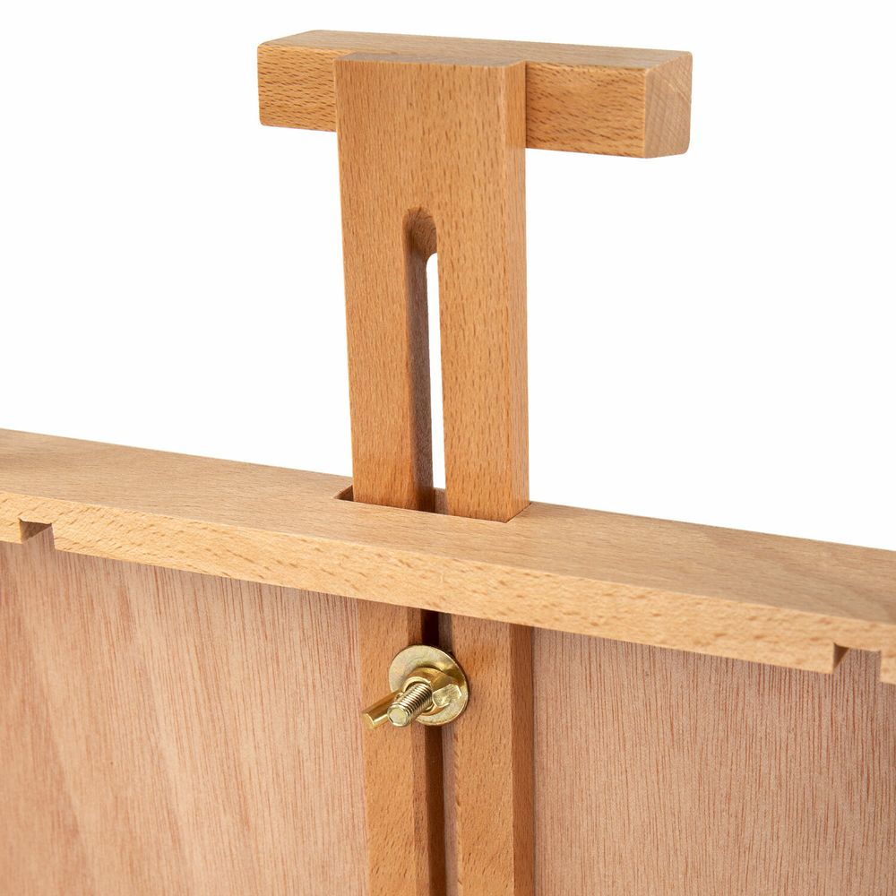 Этюдник-мольберт из бука настольный с ящиком, 27х37х67 см, высота холста до 53 см, BRAUBERG ART