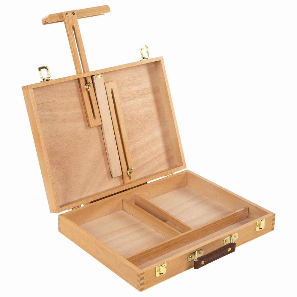 Этюдник-мольберт из бука настольный с ящиком, 38х28х55 см, холст до 45 см, BRAUBERG ART