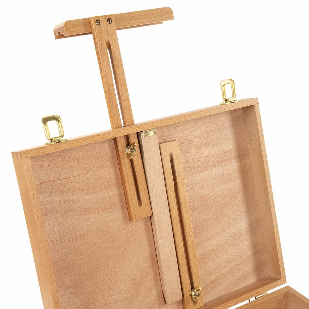 Этюдник-мольберт из бука настольный с ящиком, 38х28х55 см, холст до 45 см, BRAUBERG ART