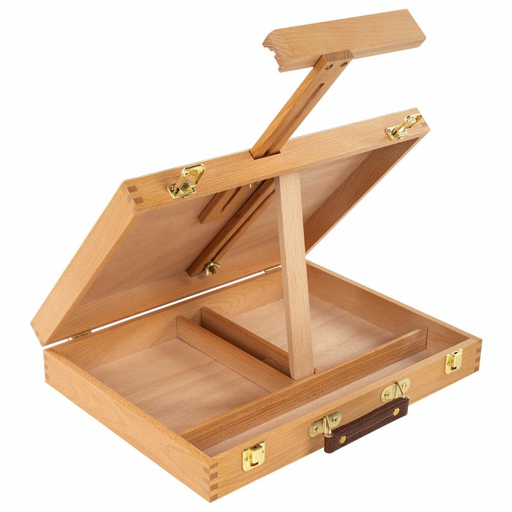 Этюдник-мольберт из бука настольный с ящиком, 38х28х55 см, холст до 45 см, BRAUBERG ART