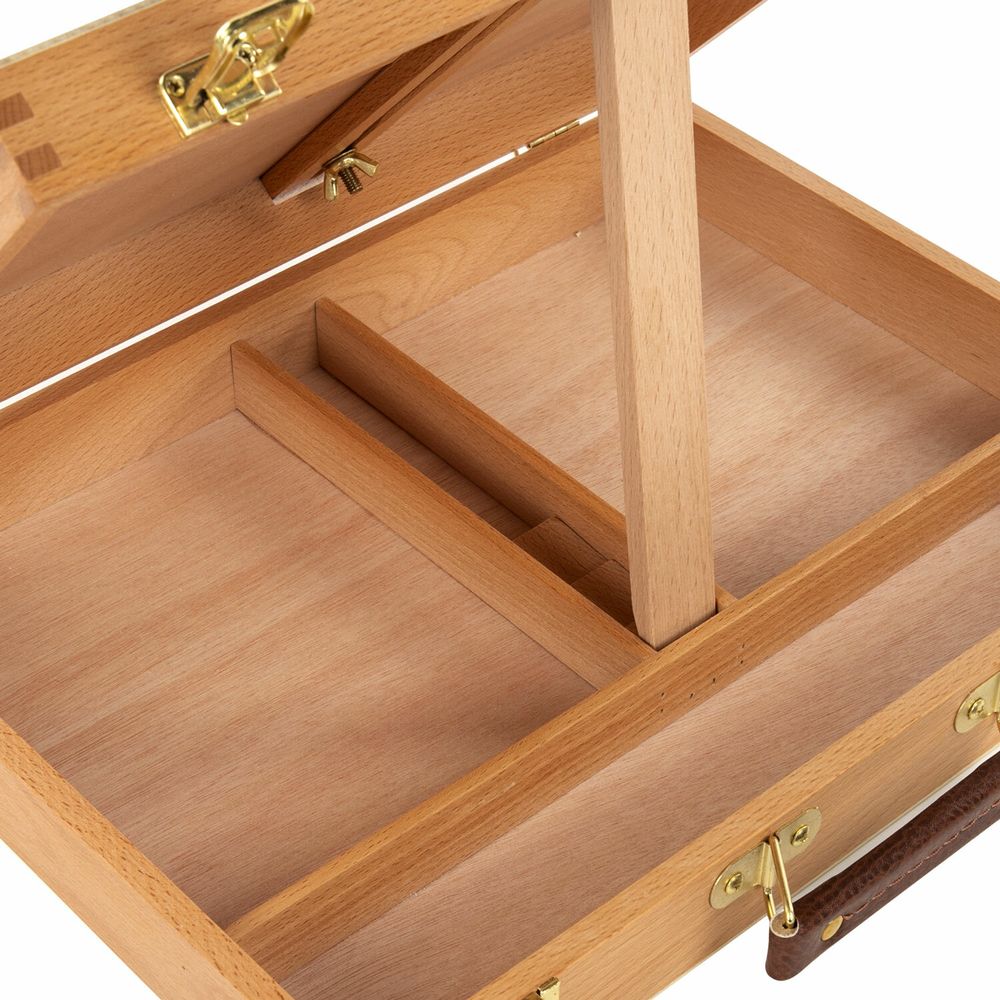 Этюдник-мольберт из бука настольный с ящиком, 38х28х55 см, холст до 45 см, BRAUBERG ART