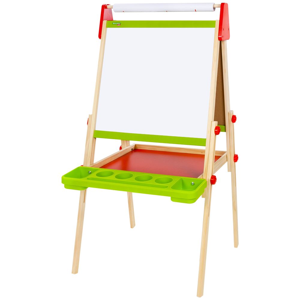 Мольберт растущий 3 в 1 для мела/магнитно-маркерный 48х43 см, BRAUBERG KIDS