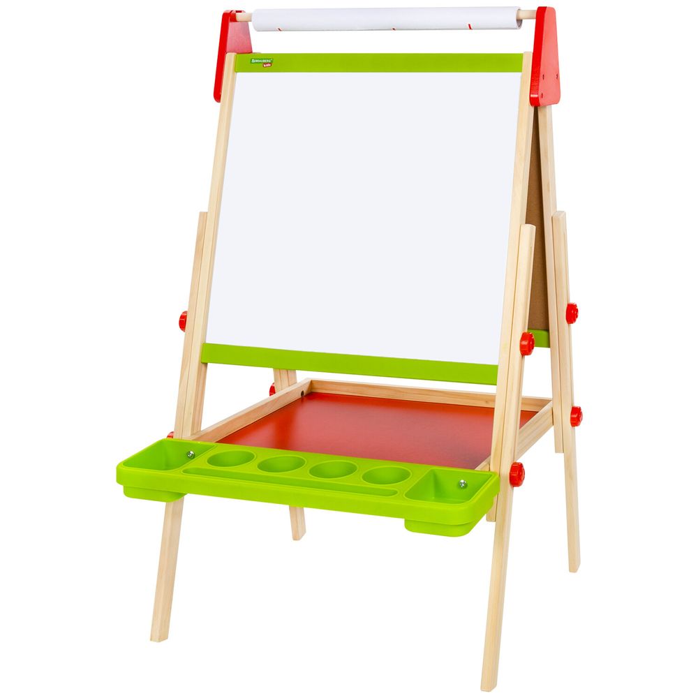 Мольберт растущий 3 в 1 для мела/магнитно-маркерный 48х43 см, BRAUBERG KIDS