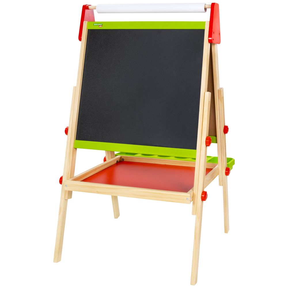 Мольберт растущий 3 в 1 для мела/магнитно-маркерный 48х43 см, BRAUBERG KIDS