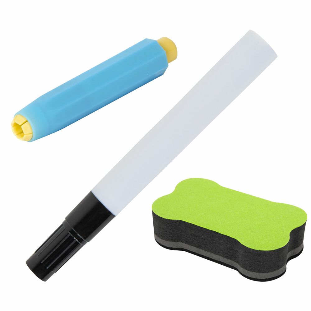 Мольберт растущий 3 в 1 для мела/магнитно-маркерный 50х50 см, бумага для рисования, BRAUBERG KIDS