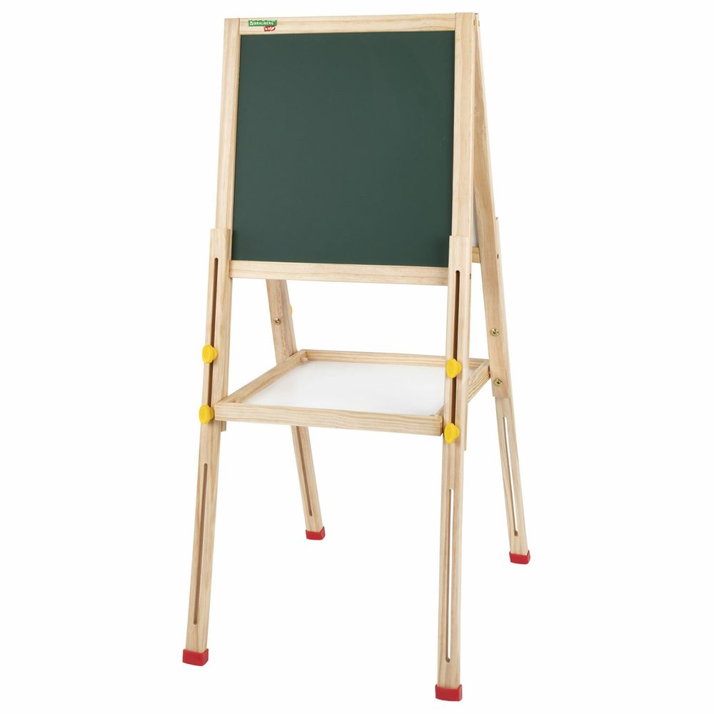 Мольберт растущий для мела/магнитно-маркерный 38х37 см, BRAUBERG KIDS, максимальная высота 106 см