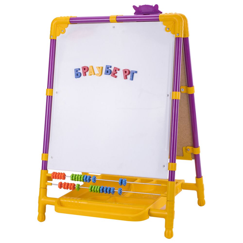 Мольберт растущий для мела/магнитно-маркерный, 53х46 см, BRAUBERG