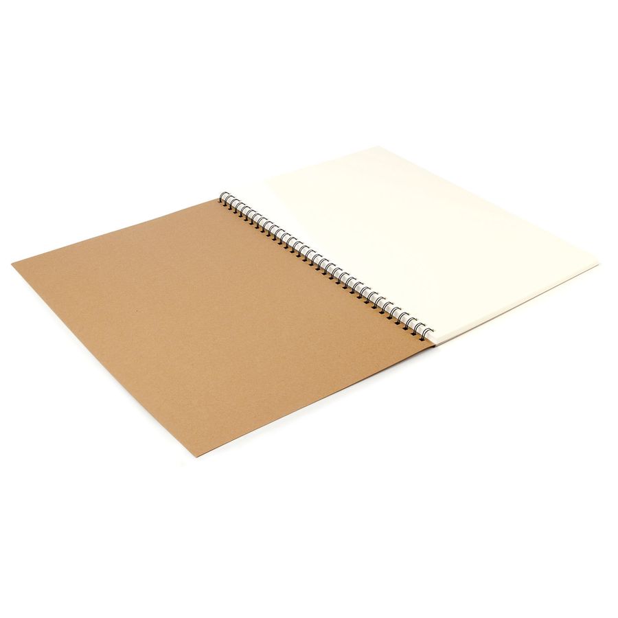 Скетчбук, слоновая кость 150 г/м2, 297х420 мм, 30 л., гребень, BRAUBERG ART CLASSIC