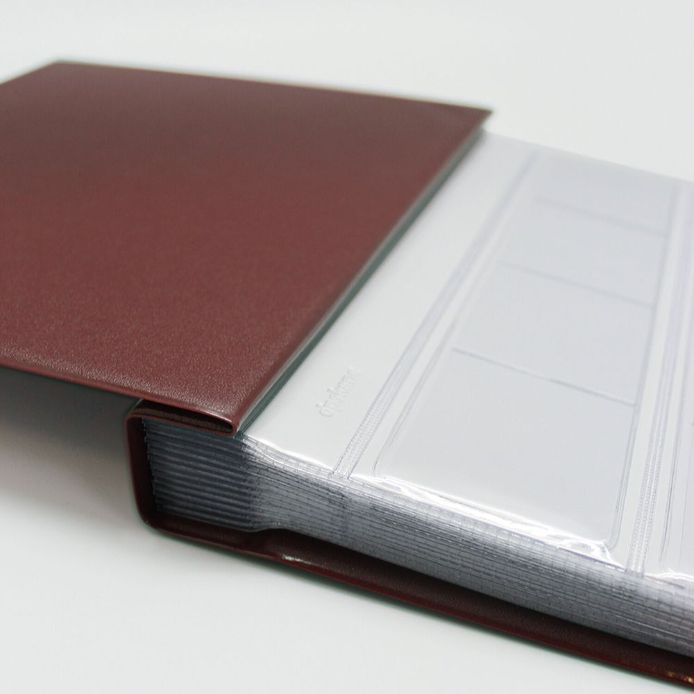 Альбом для монет и купюр на винтах универсальный, 224х224 мм, на 216 монет до D - 45 мм, выдвижные карманы, коричневый, 