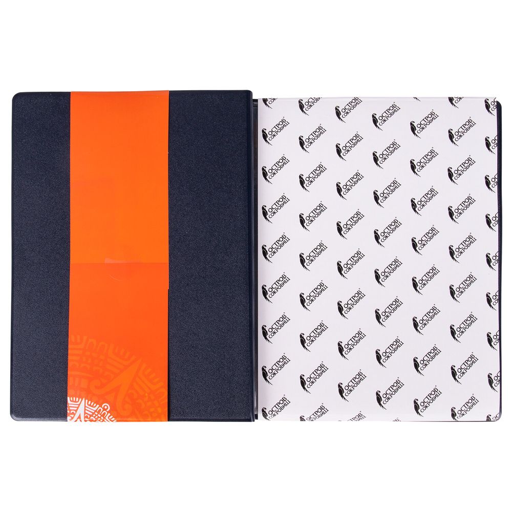 Альбом нумизмата для 90 монет (диаметр до 32 мм), 145х185 мм, синий, ОСТРОВ СОКРОВИЩ