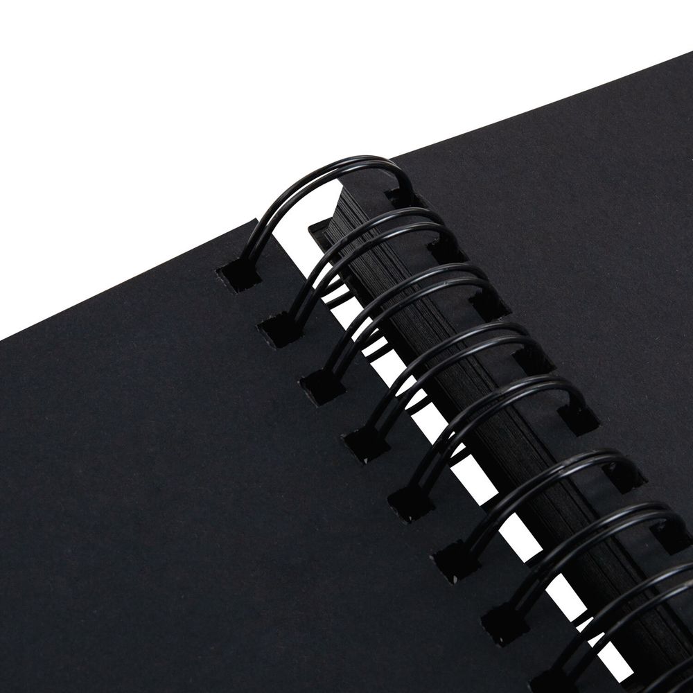 Фотоальбом 30х32 см, 48 черных листов, уголки, стикеры, ручка, клей, BRAUBERG Black Line