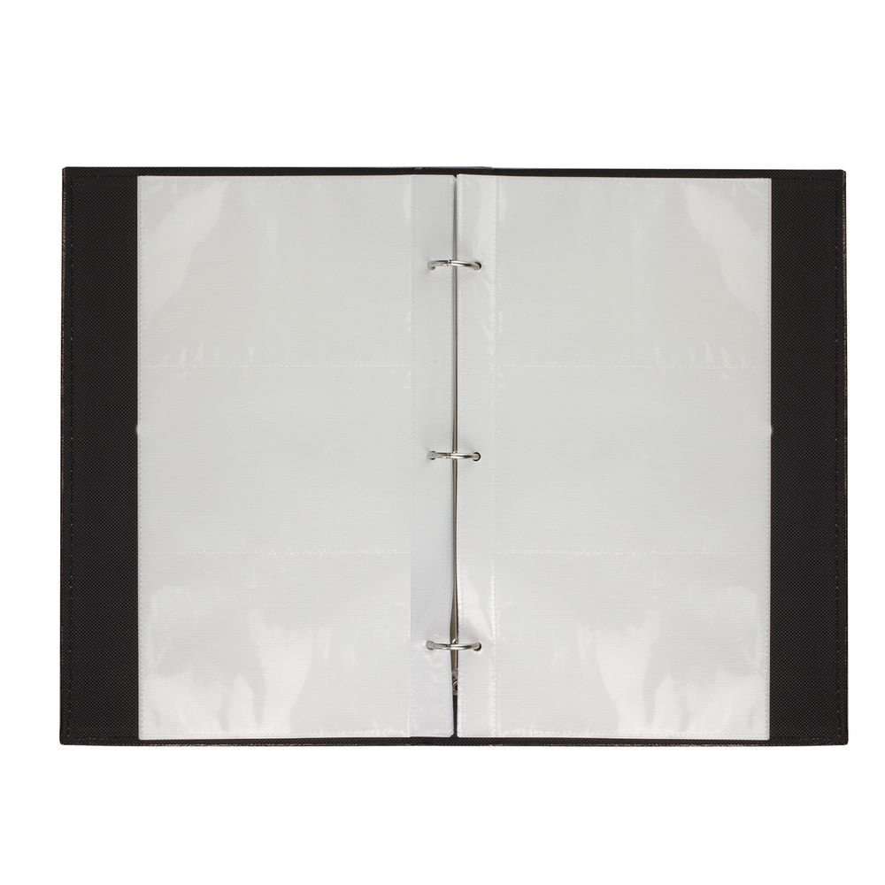 Фотоальбом BRAUBERG на 156 фото 10х15 см, под гладкую кожу, на кольцах, коричневый