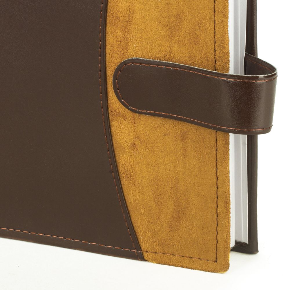 Фотоальбом BRAUBERG на 200 фото 10х15 см, под гладкую кожу, бумажные страницы, застежка, темно-коричневый