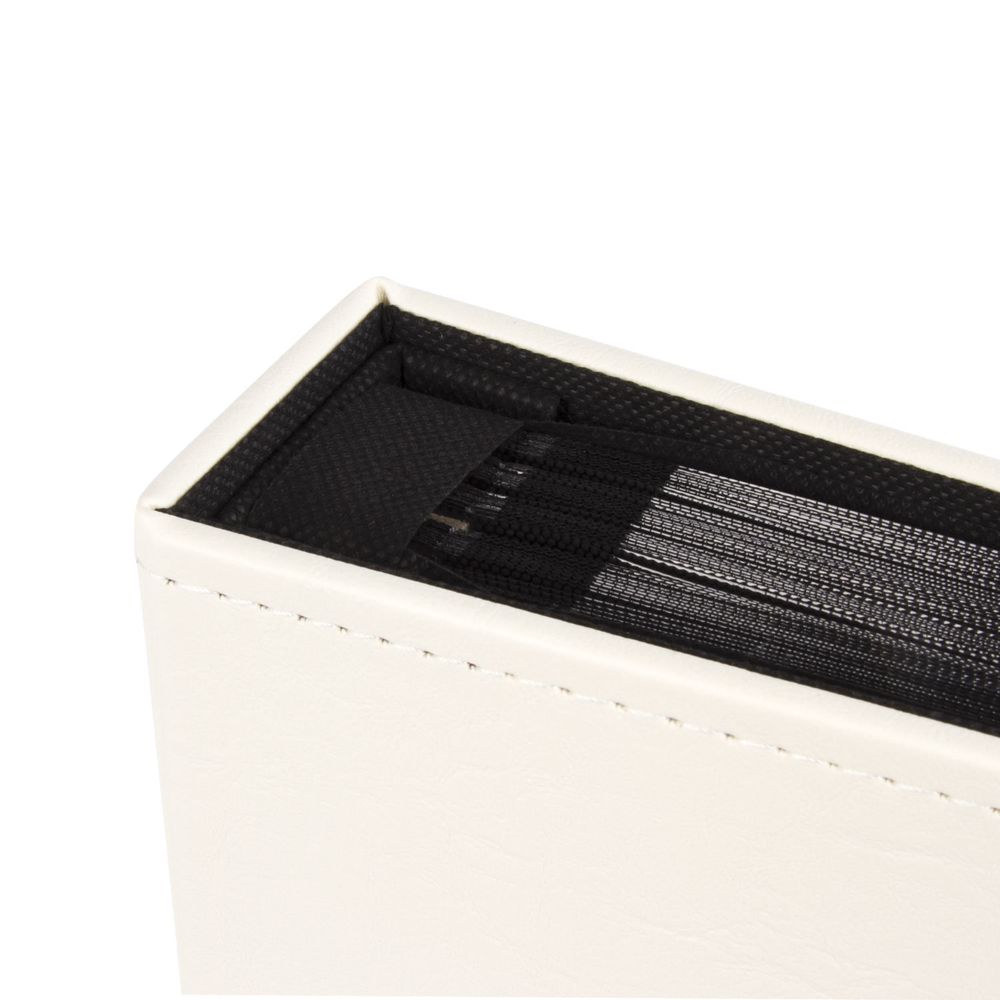 Фотоальбом BRAUBERG на 200 фото 10х15 см, под гладкую кожу, индивидуальный бокс, белый