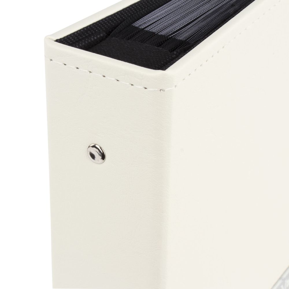 Фотоальбом BRAUBERG на 200 фото 10х15 см, под гладкую кожу, индивидуальный бокс, белый