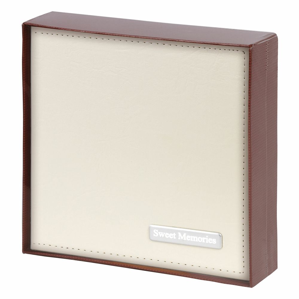 Фотоальбом BRAUBERG на 200 фото 10х15 см, под гладкую кожу, индивидуальный бокс, белый