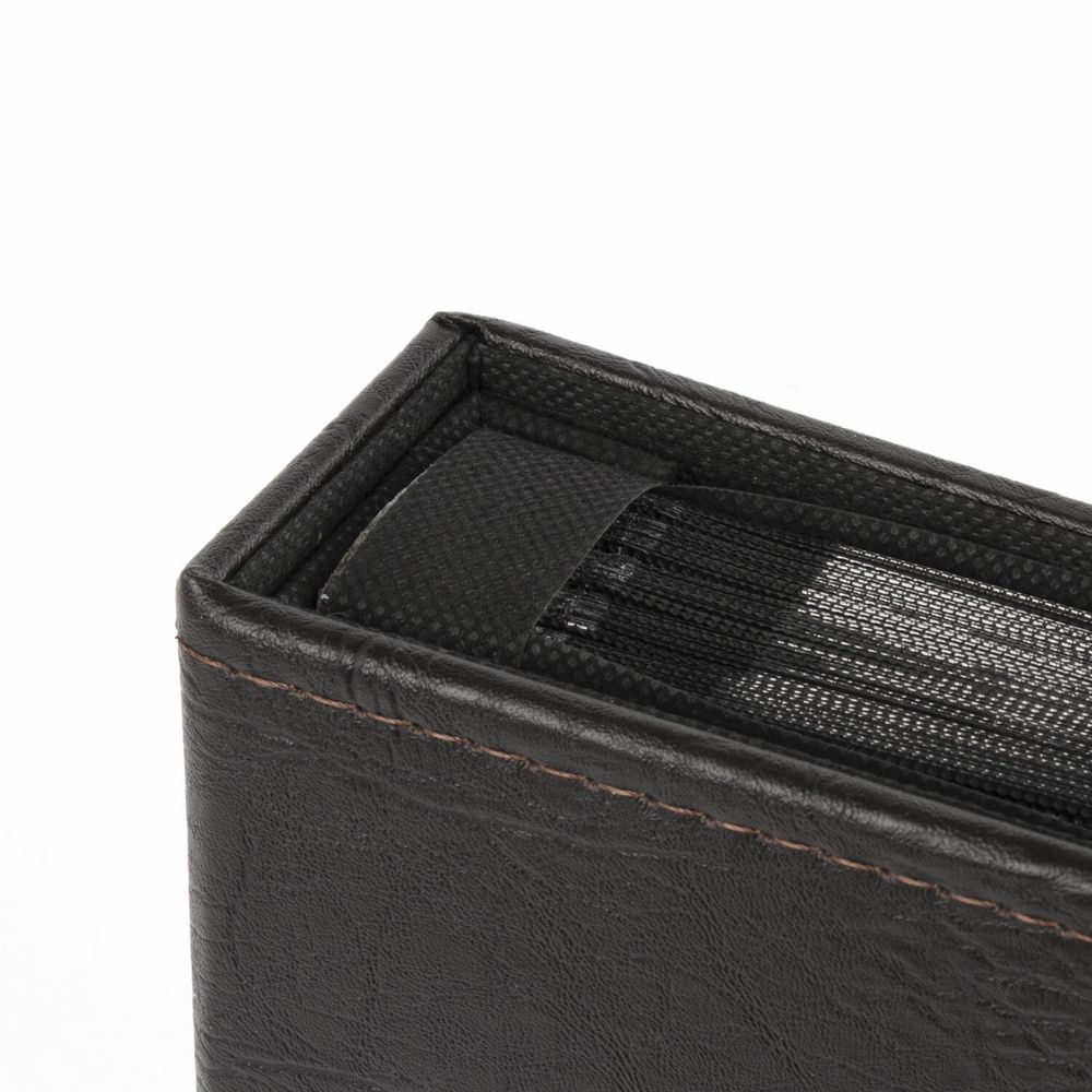 Фотоальбом BRAUBERG на 200 фото 10х15 см, под фактурную кожу, индивидуальный бокс, тёмно-коричневый