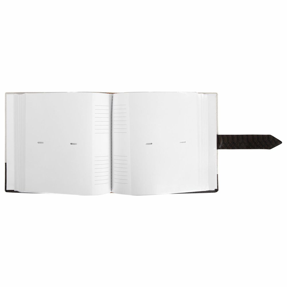 Фотоальбом BRAUBERG на 200 фотографий 10х15 см, под замшу, бумажные страницы, бокс, беж с коричневым