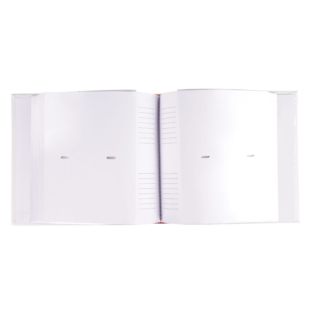 Фотоальбом BRAUBERG на 300 фото 10х15 см, под кожу, бумажные страницы, бокс, белый+золото