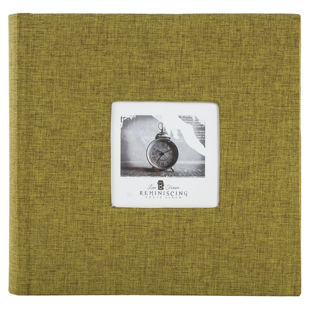 Фотоальбом BRAUBERG на 300 фото 10х15 см, ткань, хаки