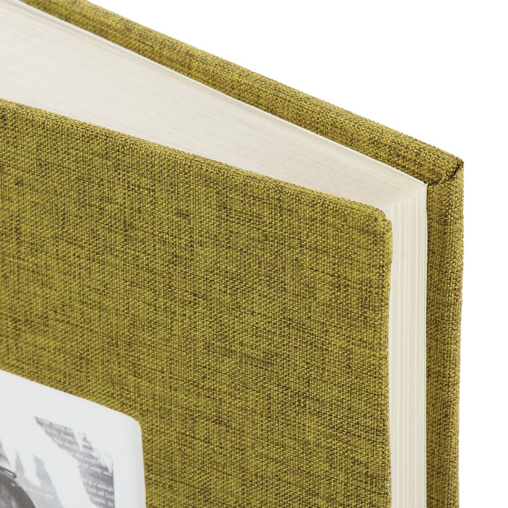 Фотоальбом BRAUBERG на 300 фото 10х15 см, ткань, хаки