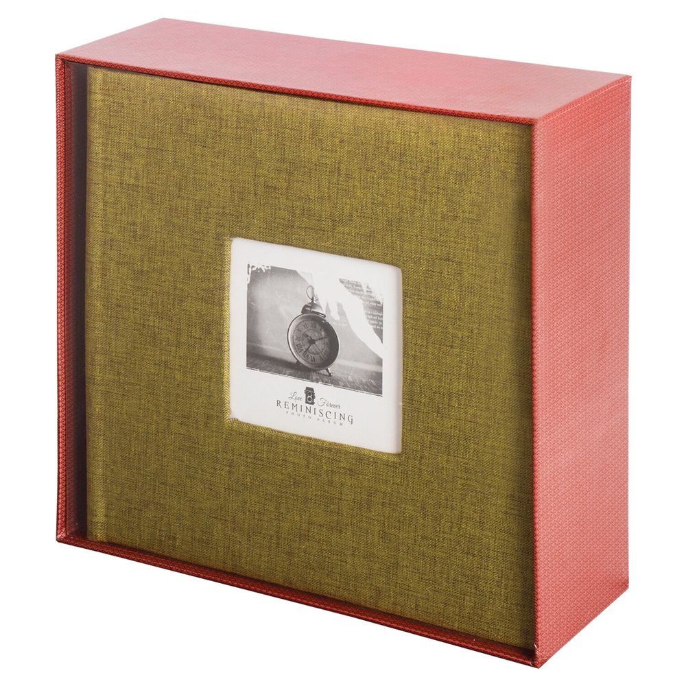 Фотоальбом BRAUBERG на 300 фото 10х15 см, ткань, хаки