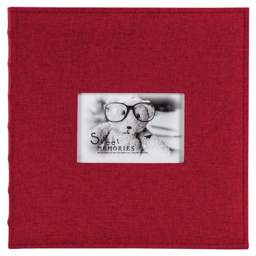 Фотоальбом BRAUBERG на 500 фото 10х15 см, ткань, бордовый