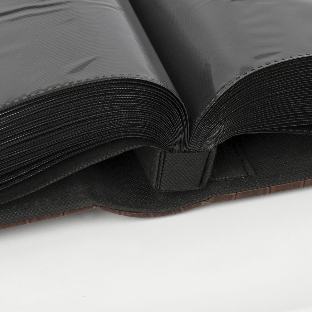 Фотоальбом BRAUBERG на 500 фотографий 10х15 см, обложка под кожу крокодила, рамка для фото, коричневый