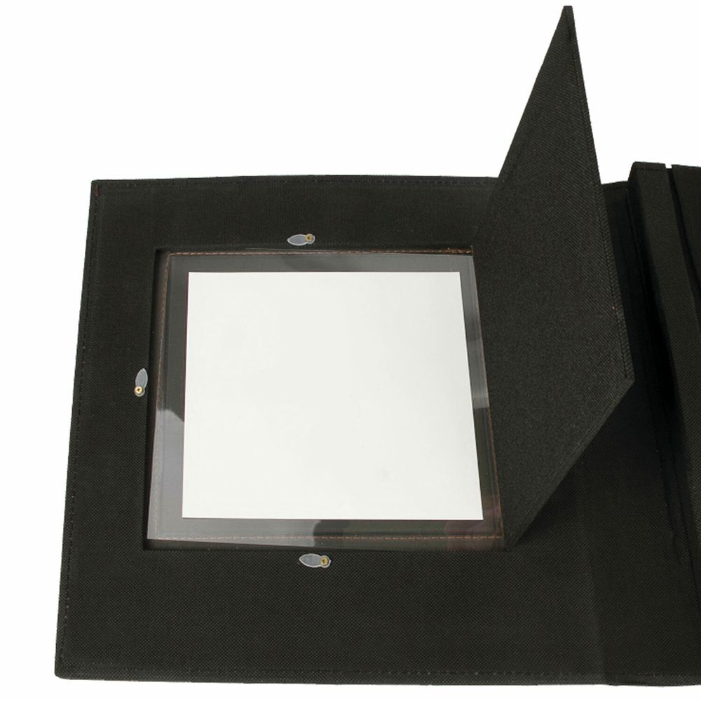 Фотоальбом BRAUBERG на 500 фотографий 10х15 см, обложка под кожу рептилии, рамка для фото, белый