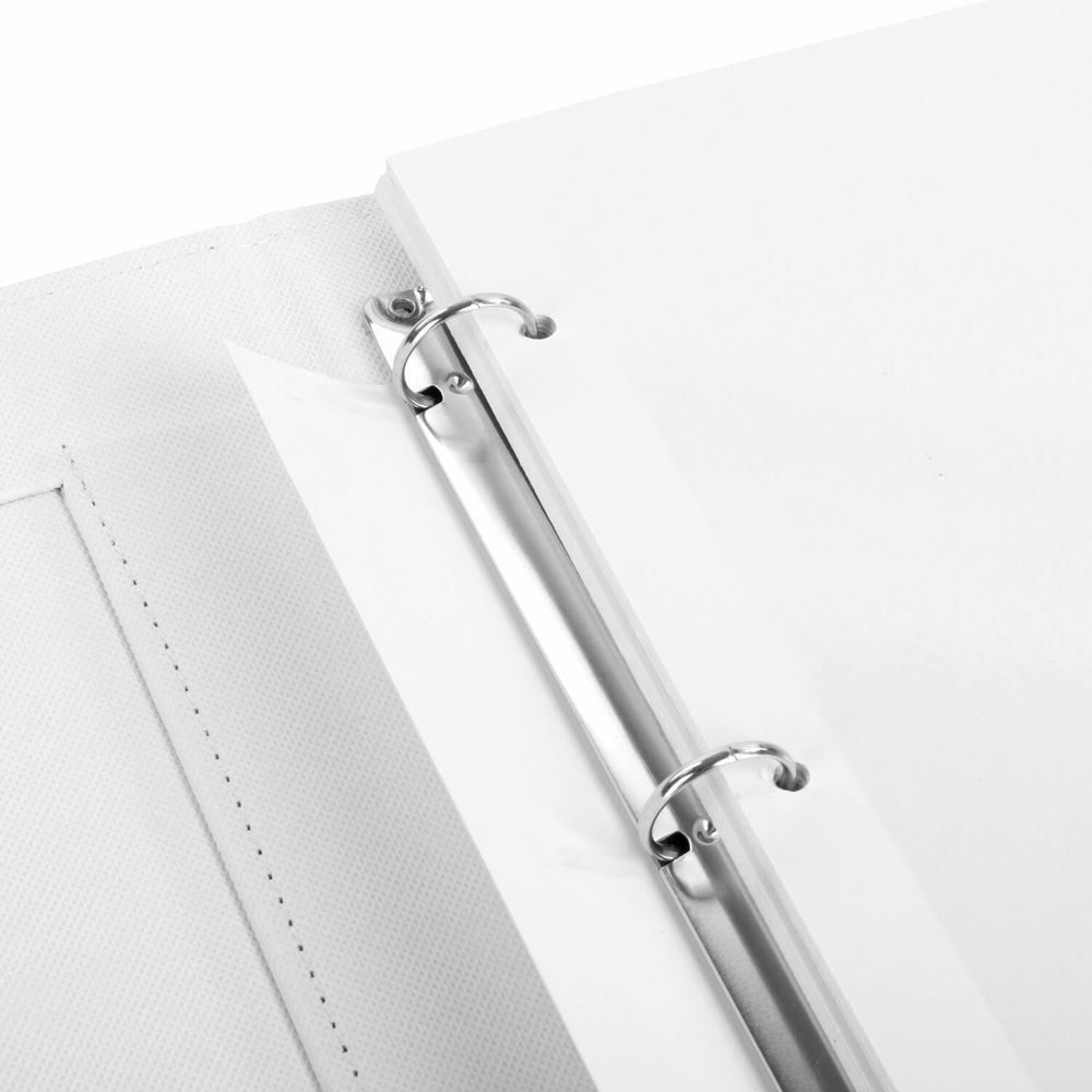 Фотоальбом BRAUBERG свадебный, 20 магнитных листов 30х32 см, обложка под фактурную кожу, на кольцах, белый