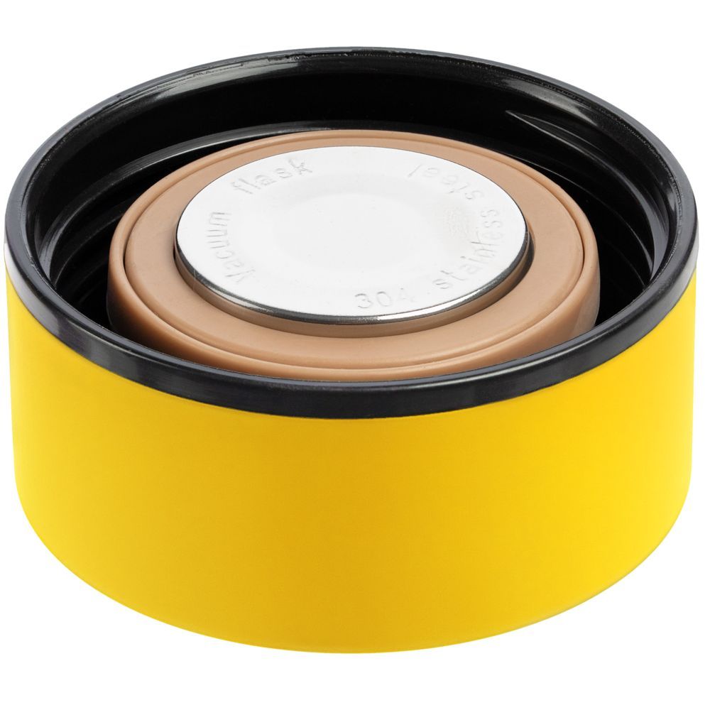 Термос с ситечком Percola желтый