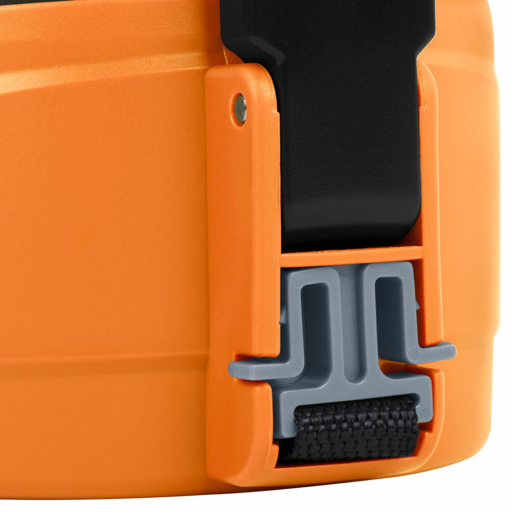 Термос классический, нержавеющая сталь, 2 л, оранжево-серый, 2 кружки, ручка + ремешок, TAIGARU