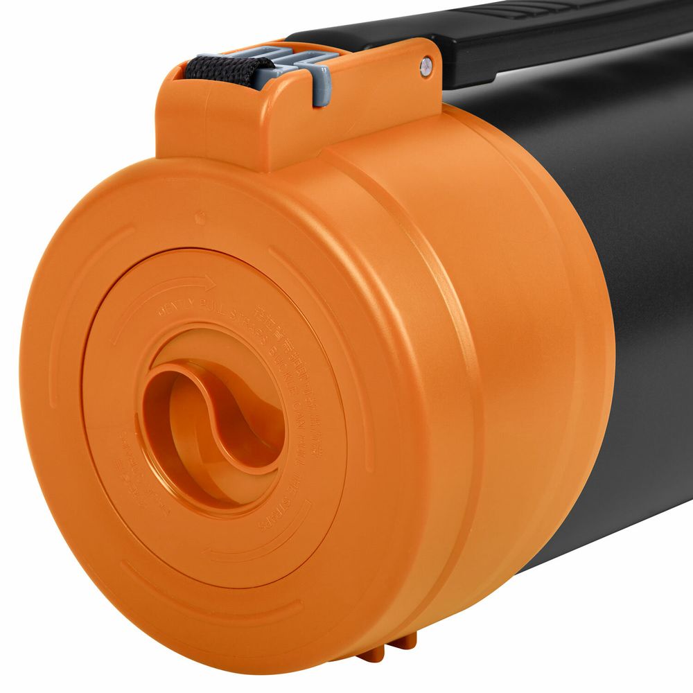 Термос классический, нержавеющая сталь, 2 л, оранжево-серый, 2 кружки, ручка + ремешок, TAIGARU