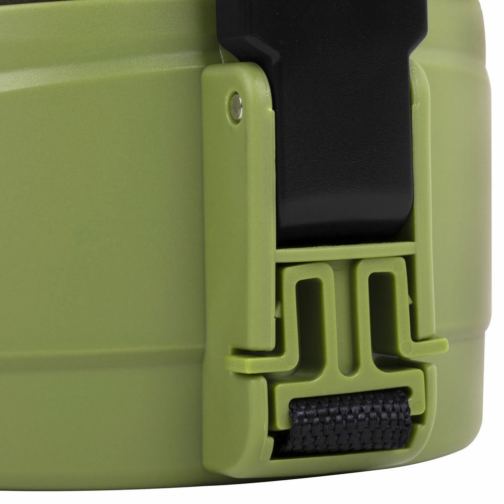 Термос классический, нержавеющая сталь, 2 л, черно-оливковый, 2 кружки, ручка + ремешок, TAIGARU