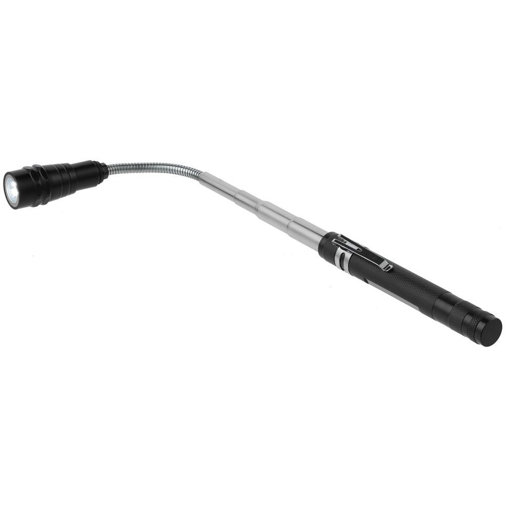 Телескопический фонарь с магнитом Flexion черный