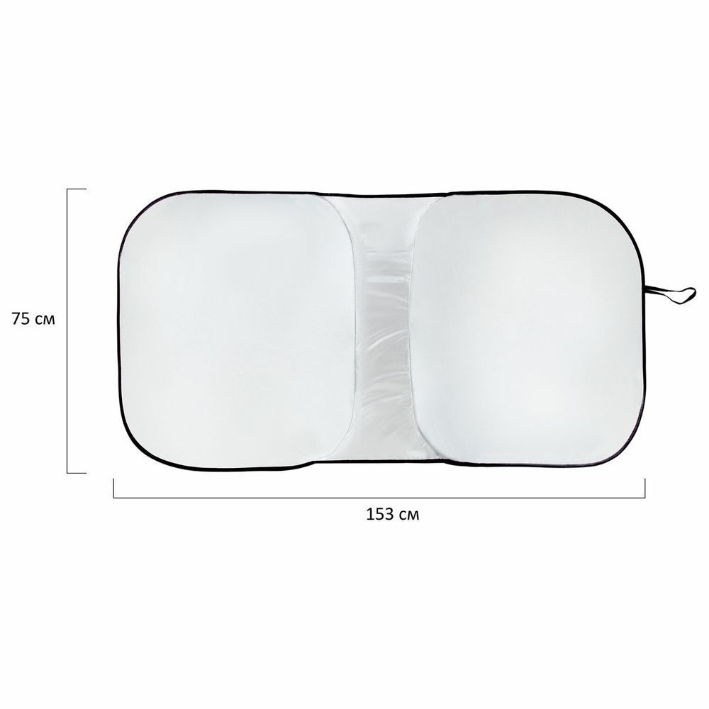 Шторка солнцезащитная экран ТРАНСФОРМЕР 153х75 см для лобового стекла автомобиля, DASWERK