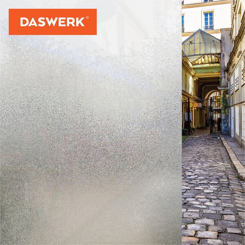 Пленка на окно самоклеящаяся статическая БЕЗ КЛЕЯ, солнцезащитная, 67,5х150 см, матовая, DASWERK