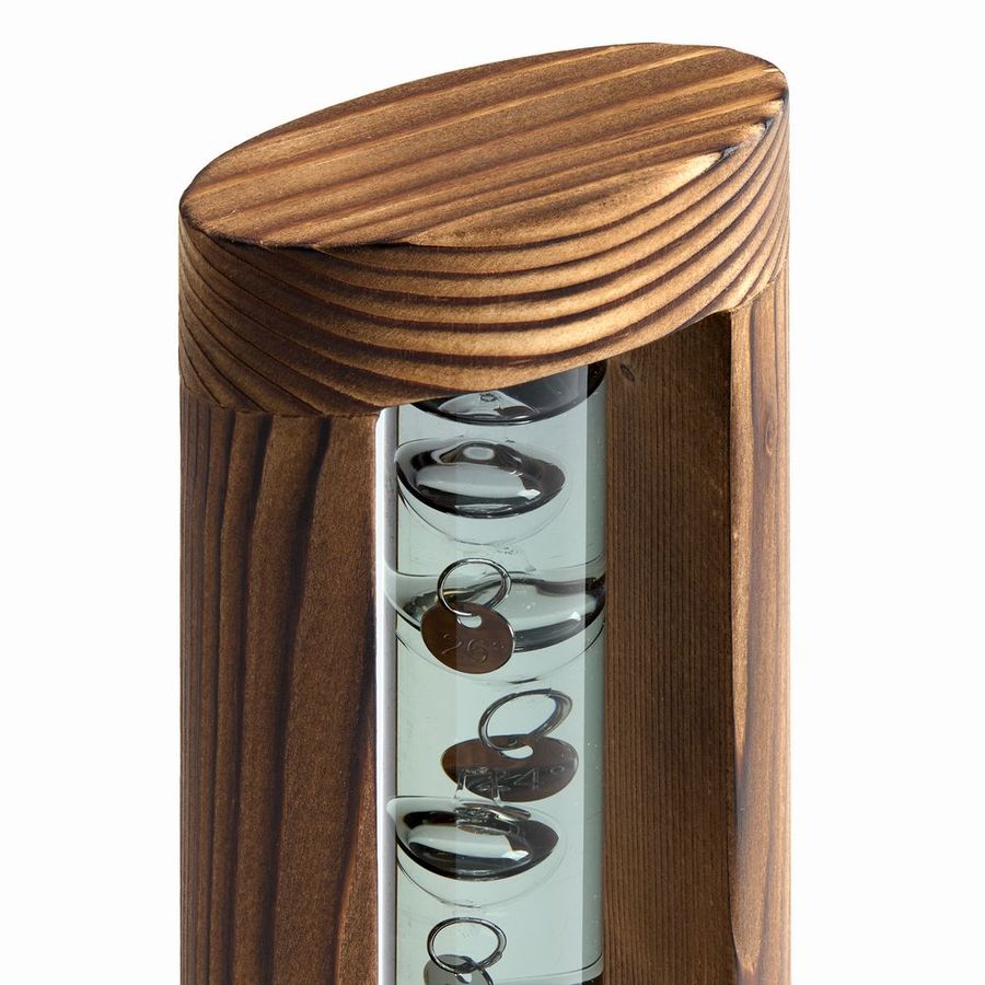 Термометр «Галилей» в деревянном корпусе серый