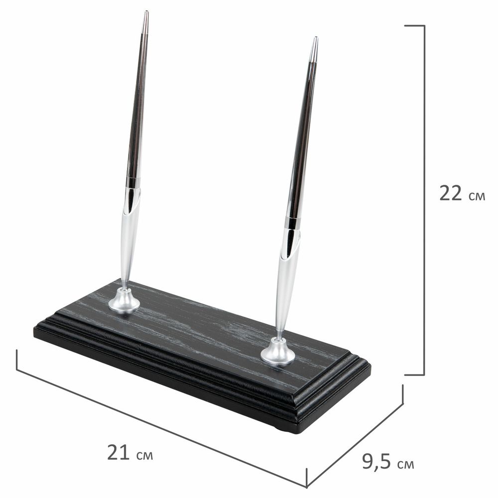 Набор настольный GALANT "Black Hawk" из дерева, 6 предметов, цвет "чёрный дуб"