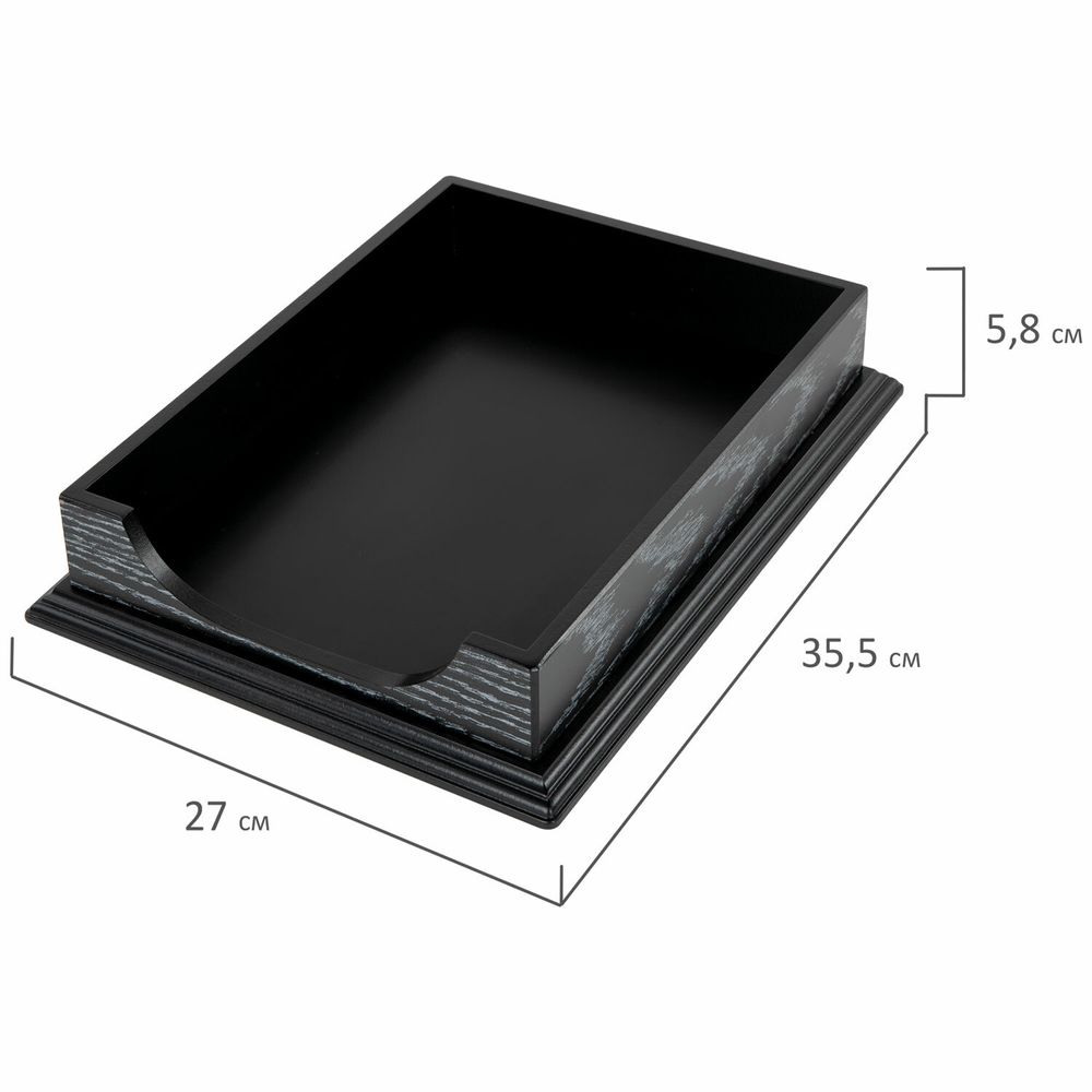 Набор настольный GALANT "Black Hawk" из дерева, 6 предметов, цвет "чёрный дуб"