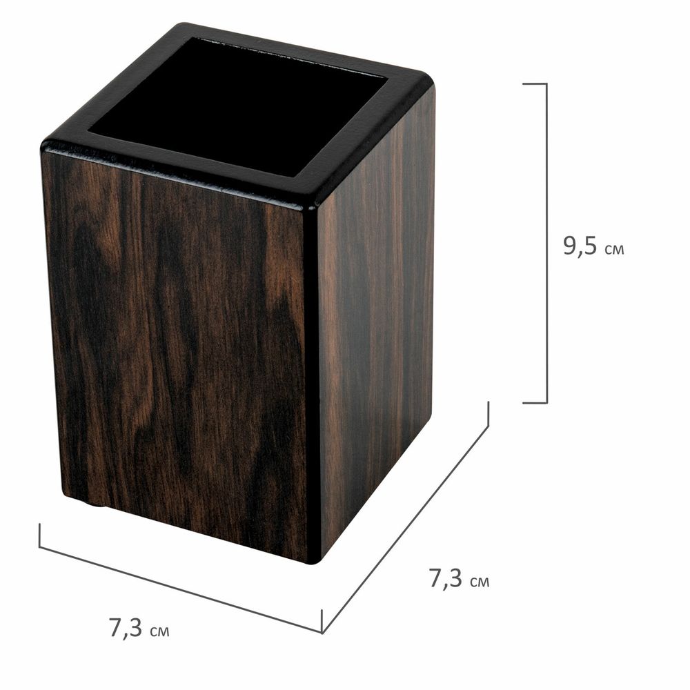 Набор настольный GALANT "Blackwood" из дерева, 8 предметов, цвет "чёрное дерево"