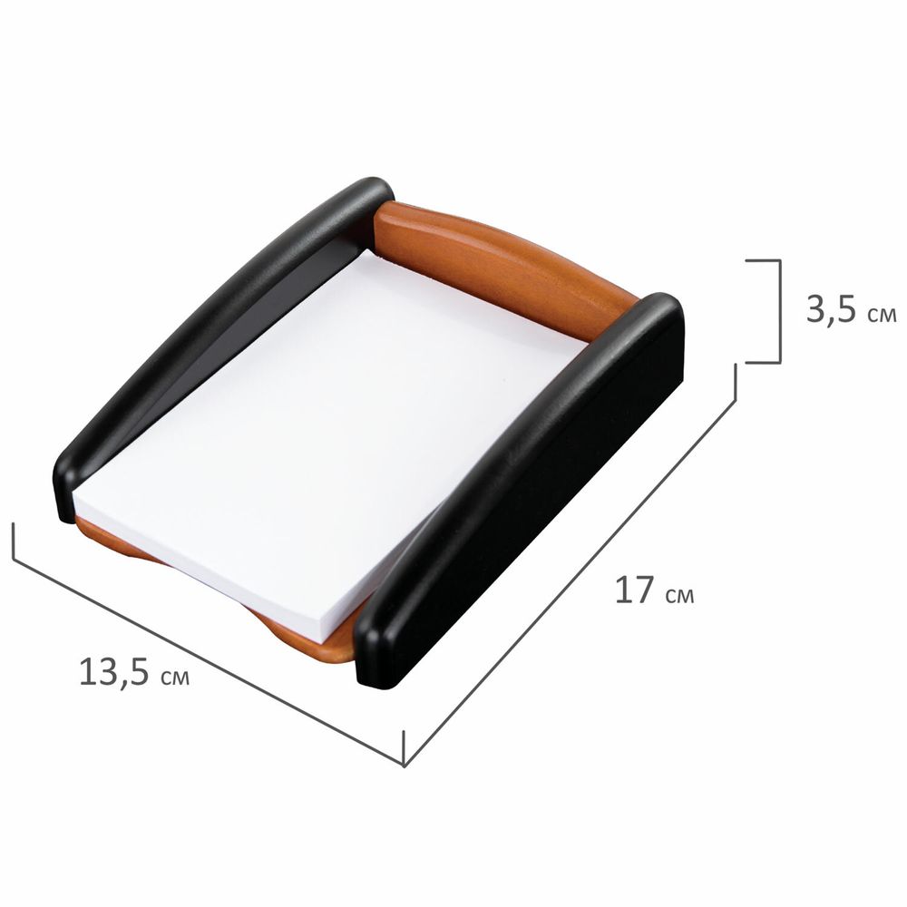 Набор настольный GALANT "Cayman" из дерева, 5 предметов, цвет "светлое дерево/чёрный"