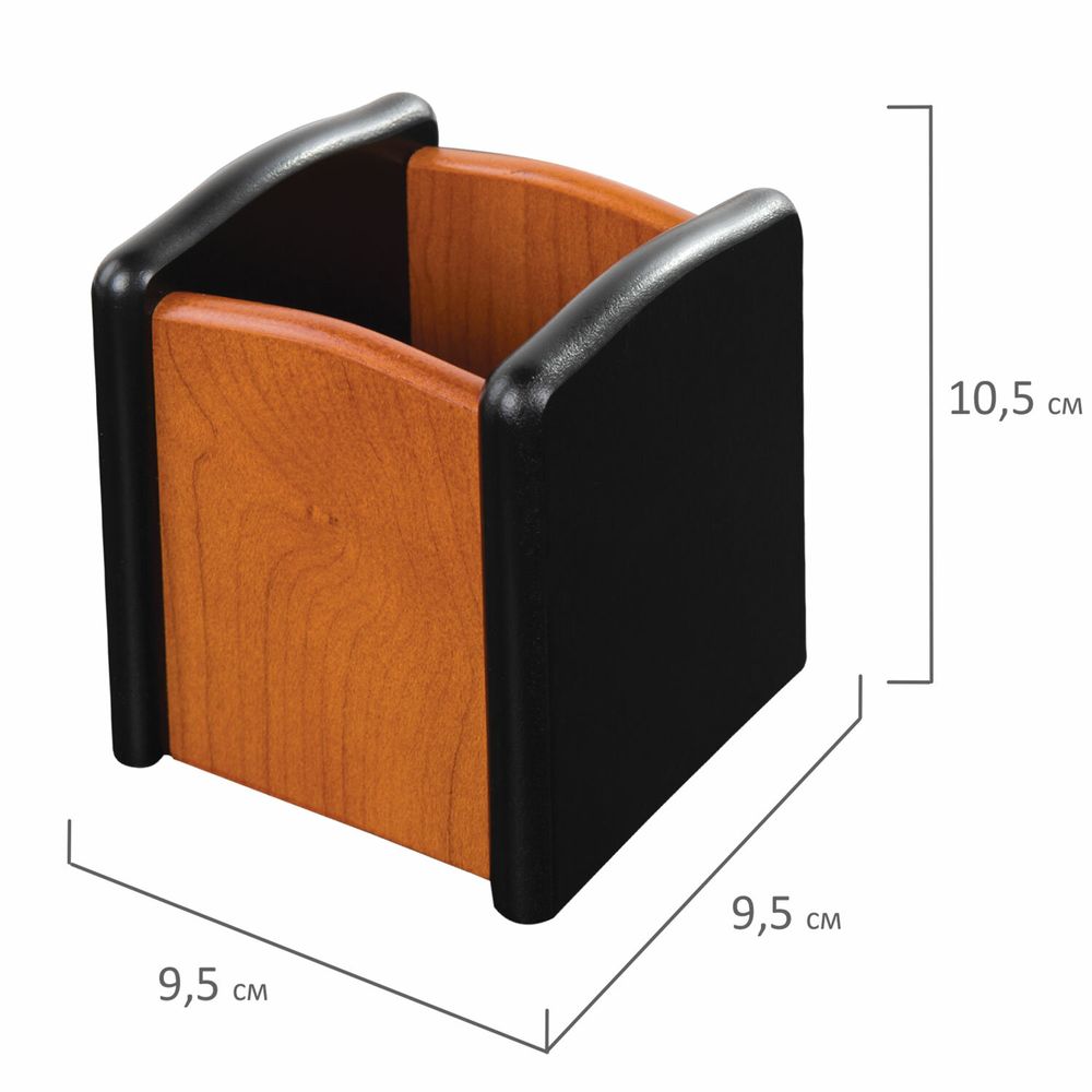 Набор настольный GALANT "Cayman" из дерева, 5 предметов, цвет "светлое дерево/чёрный"