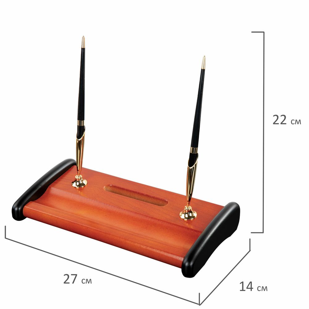 Набор настольный GALANT "Cayman" из дерева, 8 предметов, цвет "палисандр/чёрный"