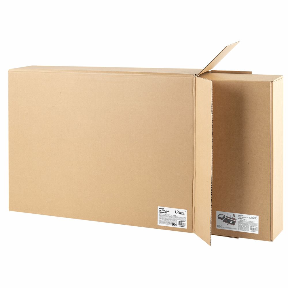 Набор настольный GALANT "Cayman" из дерева, 8 предметов, цвет "палисандр/чёрный"