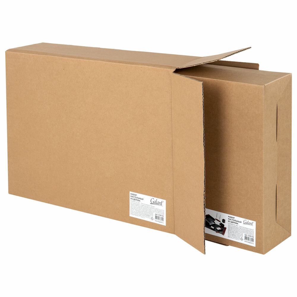 Набор настольный GALANT "Sirius" из дерева, 8 предметов, цвет "красное дерево/чёрный"