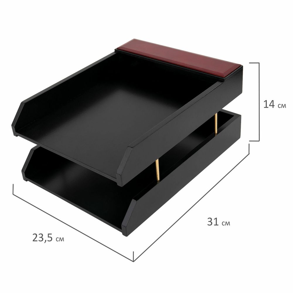 Набор настольный GALANT "Sirius" из дерева, 8 предметов, цвет "красное дерево/чёрный"