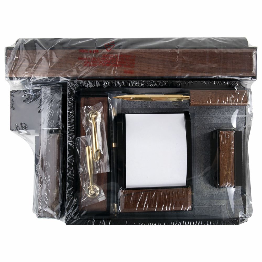 Набор настольный GALANT "Sirius" из дерева, 8 предметов, цвет "орех/чёрный"