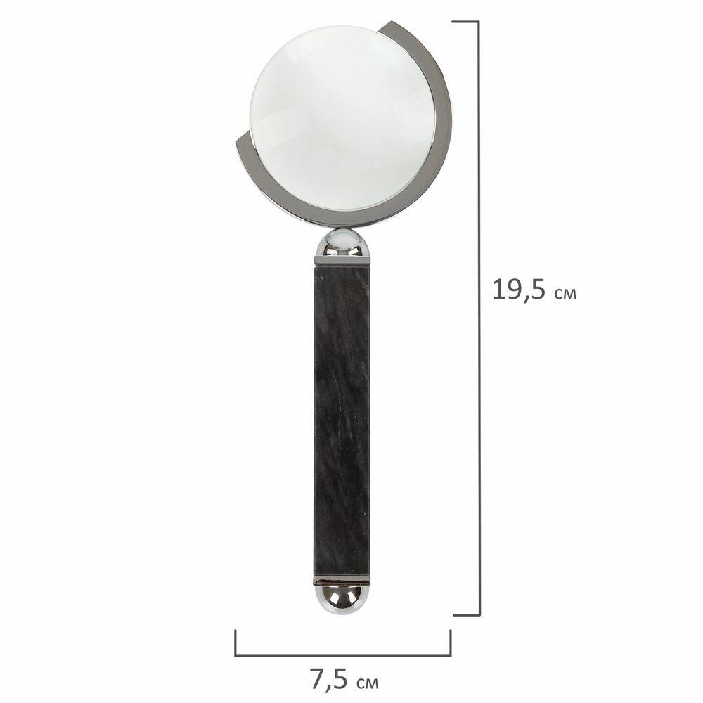 Набор настольный GALANT из мрамора, 8 предметов, черный мрамор/серебристые металлические детали