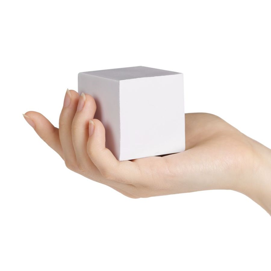 Антистресс «Кубик» белый